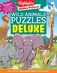 Wild Animals Puzzles Deluxe hind ja info | Väikelaste raamatud | kaup24.ee