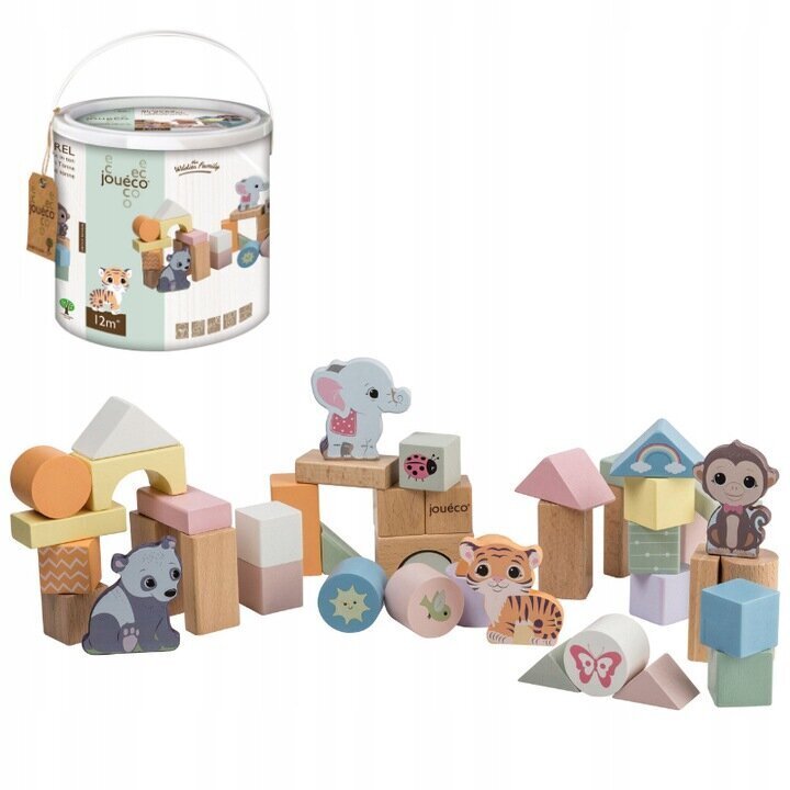 Puitklotsid ämbris, 50 tk hind ja info | Imikute mänguasjad | kaup24.ee