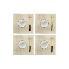 Набор для суши DKD Home Decor 14,5 x 14,5 x 31 cm Белый Керамика Восточный (16 Предметы) цена и информация | Посуда, тарелки, обеденные сервизы | kaup24.ee