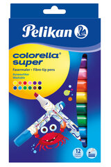 Viltpliiatsid Pelikan Colorella Super, 12 tk hind ja info | Kunstitarbed, voolimise tarvikud | kaup24.ee