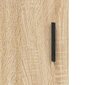 vidaXL kõrge kapp, Sonoma tamm, 34,5 x 34 x 180 cm, tehispuit цена и информация | Kummutid | kaup24.ee
