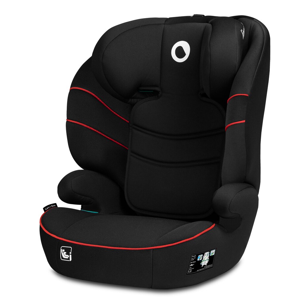 Turvatool Lionelo Lars i-Size, 15-36 kg, Sporty Black Red цена и информация | Turvatoolid | kaup24.ee