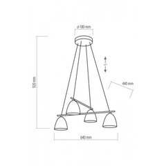 TK Lighting rippvalgusti Aida Black 4 цена и информация | Потолочный светильник, 38 x 38 x 24 см | kaup24.ee