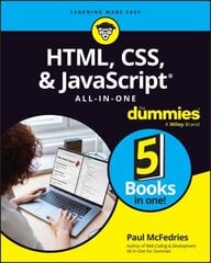 HTML, CSS, & JavaScript All-in-One For Dummies цена и информация | Книги по экономике | kaup24.ee