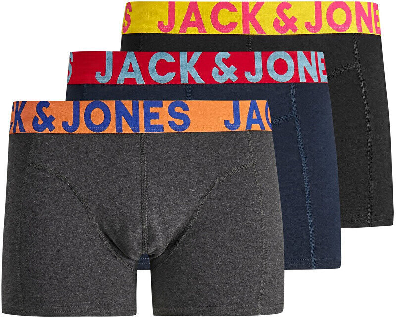 Lühikesed püksid meestele Jack&Jones Jaccrazy 12151349, erinevad värvid, 3 tk цена и информация | Meeste aluspesu | kaup24.ee