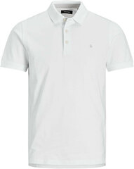 Meeste polosärk Jack&Jones 12136668, valge hind ja info | Meeste T-särgid | kaup24.ee