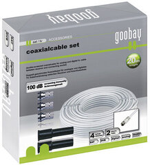 Goobay, F plug, 30 м. цена и информация | TV - антенны | kaup24.ee