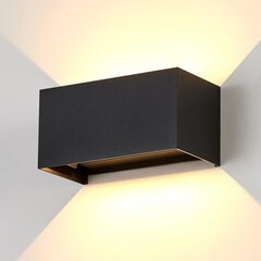 Декоративный светодиодный настенный светильник Dr.lazy, 20 Вт, черный цена и информация | Настенные светильники | kaup24.ee