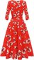Kleit naistele Bbonlinekleidi mustriga, punane hind ja info | Kleidid | kaup24.ee