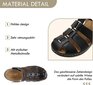Naiste nahast sandaalid Fogoin, must hind ja info | Naiste sandaalid | kaup24.ee