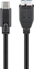 Goobay USB-C - micro-B, 1 m hind ja info | Kaablid ja juhtmed | kaup24.ee