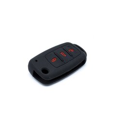 Силиконовый чехол для автомобильного ключа от SKODA VW, черный цена и информация | Дополнительные принадлежности | kaup24.ee