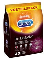 Durex набор презервативов Fun Explosion, 40 шт. цена и информация | Презервативы | kaup24.ee