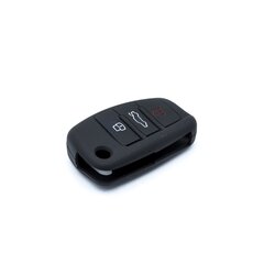 Силиконовый чехол для автомобильного ключа - Черный для AUDI цена и информация | Дополнительные принадлежности | kaup24.ee