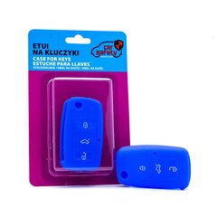 Силиконовый чехол для автомобильного ключа - Синий для VW SEAT SKODA цена и информация | Дополнительные принадлежности | kaup24.ee