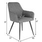 2-tooliga komplekt Harbo цена и информация | Söögilaua toolid, köögitoolid | kaup24.ee