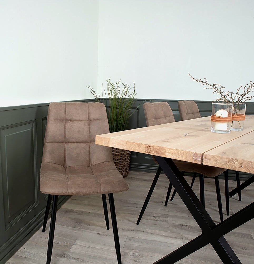 2-tooliga komplekt Middelfart, helepruun hind ja info | Söögitoolid, baaritoolid | kaup24.ee
