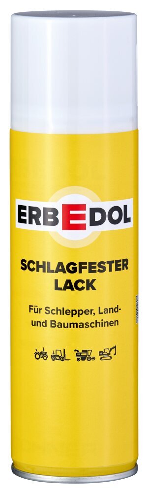 Erbedol Schlagfester Lack Spray - Löögikindel email põllumajandusmasinatele - spray Schwarz Matt SL9080 цена и информация | Värvid | kaup24.ee