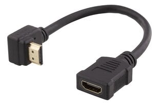 Deltaco, HDMI, 0.2 м цена и информация | Адаптеры и USB-hub | kaup24.ee