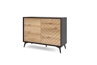 Kummut AKL Furniture Diamond Sands K104, pruun/must цена и информация | Комоды | kaup24.ee