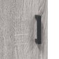 vidaXL kõrge kapp, hall Sonoma tamm, 34,5x34x180 cm, tehispuit hind ja info | Kummutid | kaup24.ee