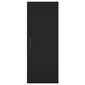 vidaXL kõrge kapp, must, 34,5 x 34 x 180 cm, tehispuit цена и информация | Kummutid | kaup24.ee