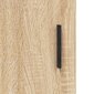 vidaXL kõrge kapp, Sonoma tamm, 34,5 x 34 x 180 cm, tehispuit hind ja info | Kummutid | kaup24.ee