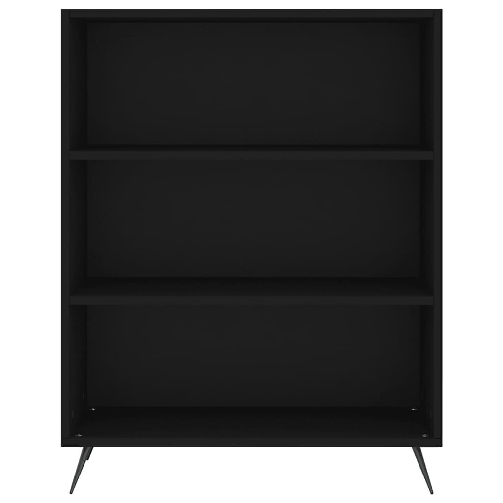 vidaXL kõrge kapp, must, 69,5 x 34 x 180 cm, tehispuit hind ja info | Kummutid | kaup24.ee