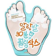 Rahustav jalamask-sokid A'Pieu Soft Foot 30 Minute Peeling Socks 40 ml hind ja info | Kehakreemid, losjoonid | kaup24.ee