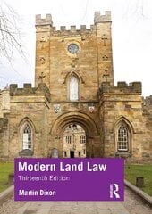 Modern Land Law 13th edition hind ja info | Majandusalased raamatud | kaup24.ee