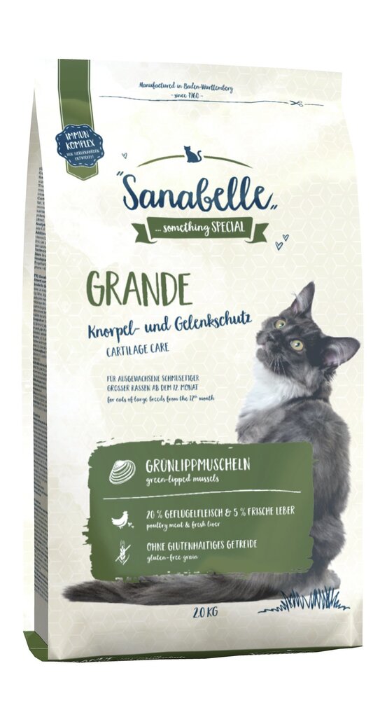 Sanabelle suurt tõugu kassidele Grande, 2 kg цена и информация | Kuivtoit kassidele | kaup24.ee