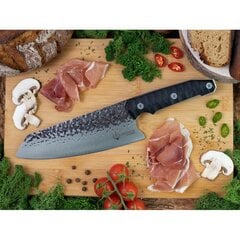 КОВАНЫЙ CARBON Santoku НОЖ 18CM BY KATANAIMI цена и информация | Ножи и аксессуары для них | kaup24.ee