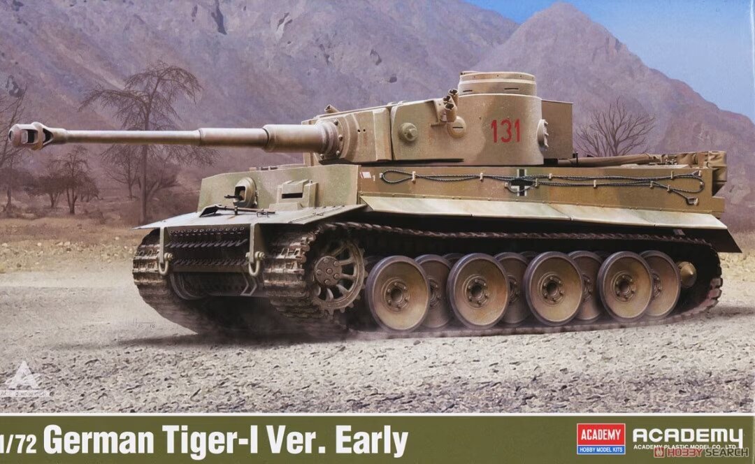 Liimitav mudel Academy 13422 German Tiger-I Early Version 1/72 hind ja info | Liimitavad mudelid | kaup24.ee