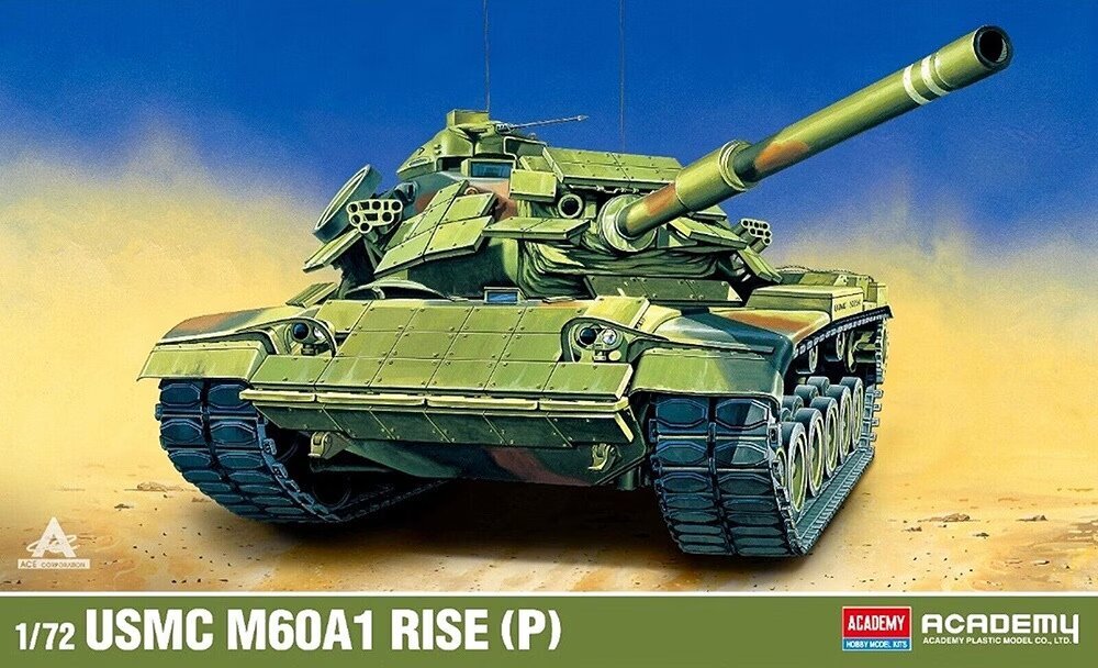 Liimitav mudel Academy 13425 USMC M60A1 RISE (P) 1/72 hind ja info | Liimitavad mudelid | kaup24.ee