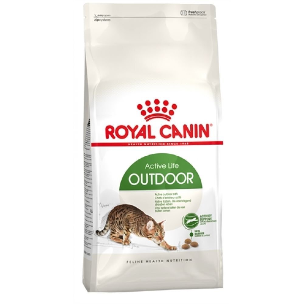 Kuivtoit Royal Canin õues käivatele kassidele Outdoor, 0,4 kg цена и информация | Kuivtoit kassidele | kaup24.ee