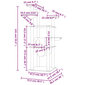vidaXL kassimaja sisalköitega kraapimispostidega, helehall, 141 cm hind ja info | Kraapimispuud | kaup24.ee