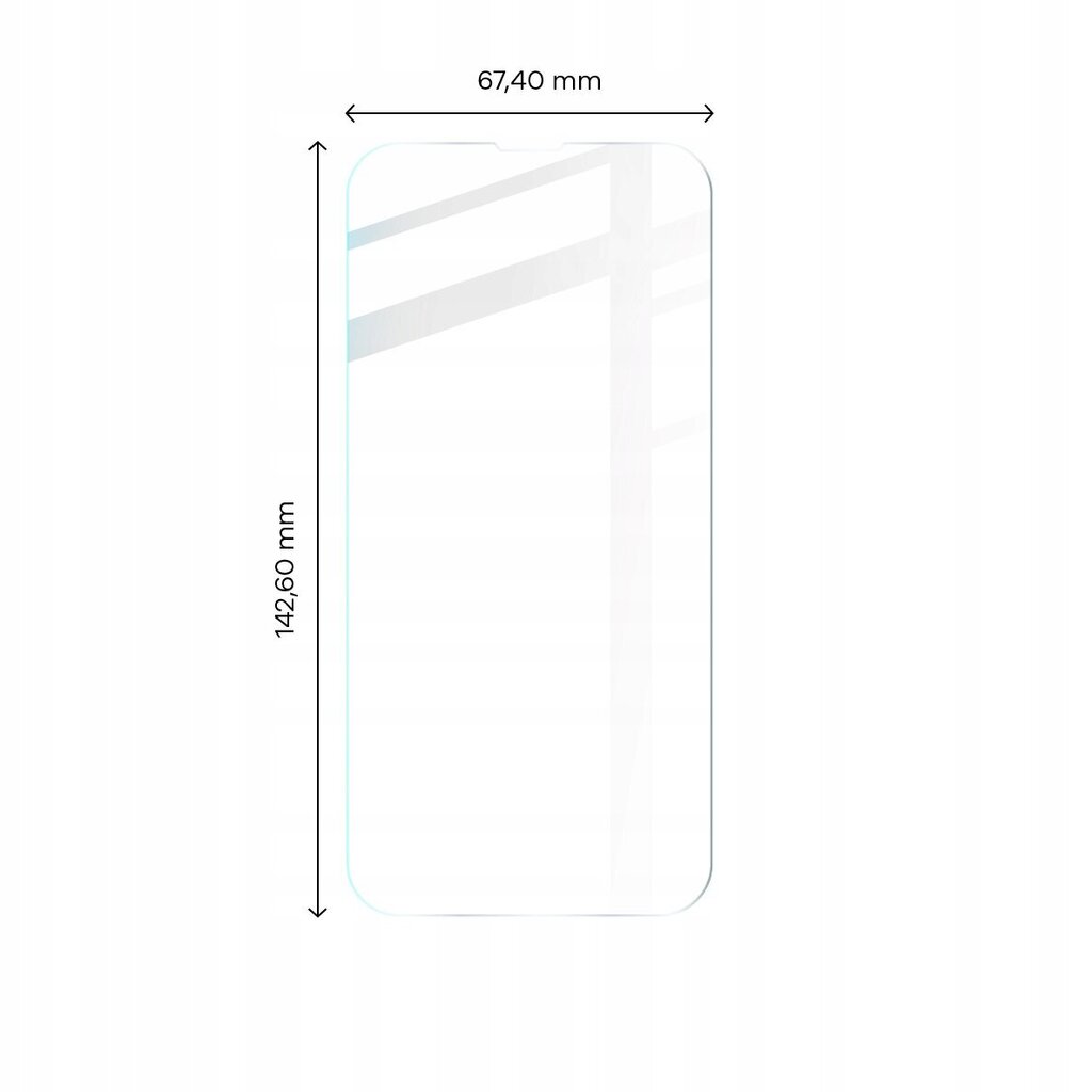 Karastatud klaas, Bizon Glass Clear 2, iPhone 14 hind ja info | Ekraani kaitsekiled | kaup24.ee