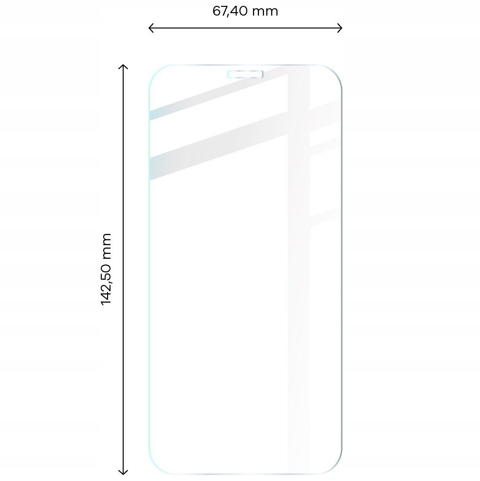 Karastatud klaas, Bizon, iPhone 12 / 12Pro hind ja info | Ekraani kaitsekiled | kaup24.ee