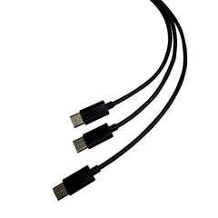 Steelplay Dual Play & Charge Cable For Controllers (Ps5), Black hind ja info | Mängukonsoolide lisatarvikud | kaup24.ee