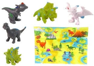 Dinosauruse munade värvimise komplekt, Lean Toys hind ja info | Arendavad mänguasjad | kaup24.ee