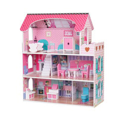 Кукольный домик с мебелью, 70 см, Villa Bianca цена и информация | Игрушки для девочек | kaup24.ee