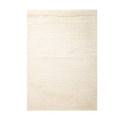 Ковер Vellosa-1, 133x190см, белый ковер с длинным ворсом цена и информация | Ковры | kaup24.ee
