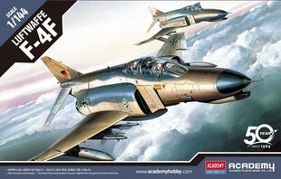 Liimitav mudel Academy 12611 German Luftwaffe F-4F 1/144 цена и информация | Склеиваемые модели | kaup24.ee