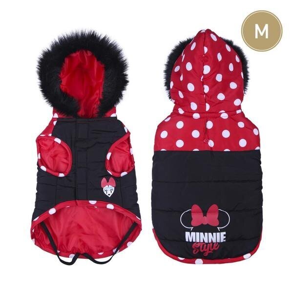 Koera mantel Minnie Mouse Punane Must XXS hind ja info | Riided koertele | kaup24.ee