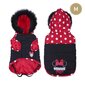 Koera mantel Minnie Mouse Punane Must XXS hind ja info | Riided koertele | kaup24.ee