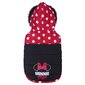 Koera mantel Minnie Mouse Punane Must XXS hind ja info | Riided koertele | kaup24.ee