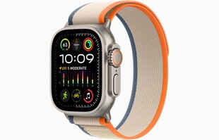 Apple Watch Ultra 2 GPS + Cellular, 49mm Titanium Case with Orange/Beige Trail Loop - S/M MRF13EL/A цена и информация | Смарт-часы (smartwatch) | kaup24.ee