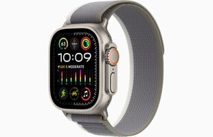 Apple Watch Ultra 2 GPS + Cellular, 49mm Titanium Case with Green/Grey Trail Loop - S/M MRF33UL/A цена и информация | Смарт-часы (smartwatch) | kaup24.ee