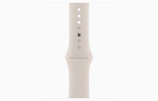 Apple Watch Series 9 GPS 41mm Starlight Aluminium Case with Starlight Sport Band - S/M - MR8T3ET/A hind ja info | Nutikellad (smartwatch) | kaup24.ee