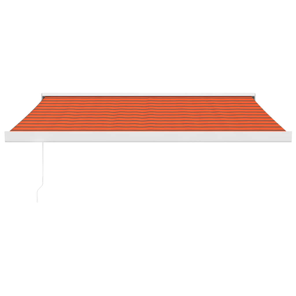 vidaXL sissetõmmatav varikatus, oranž-pruun 3x2,5 m kangas, alumiinium hind ja info | Päikesevarjud, markiisid ja alused | kaup24.ee